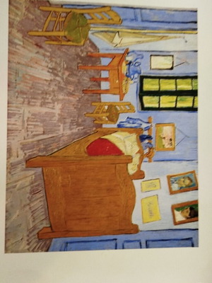 Van Gogh The Bedroom Poster like new, paper