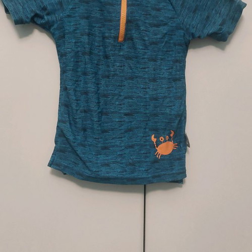 Swim shirt used for one-year-old child with free shorts