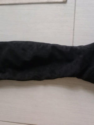 Makis Fardoulis boots black velvet size 40 worn once over the knee