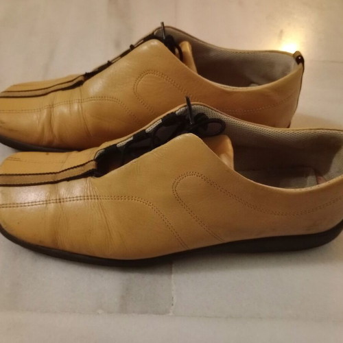 Bata shoes used, unisex, size 39, cream beige leather