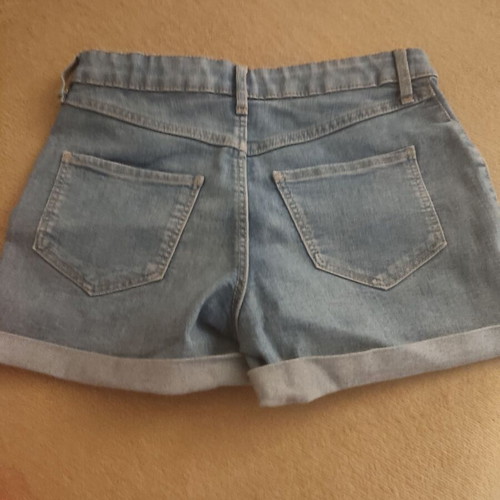 H&M denim shorts like new, blue, size 152 cm for girls 11-12 years