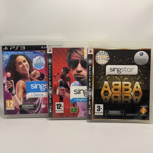 Sing It Bundle used for PlayStation 3, action adventure games x3