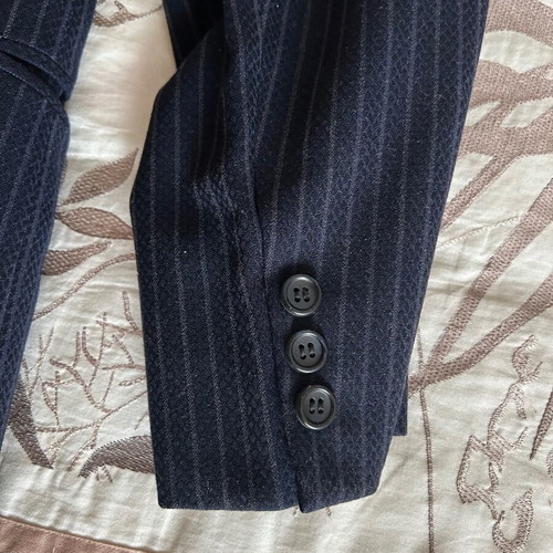 Men's dark blue vintage suit Greek tailoring like new
