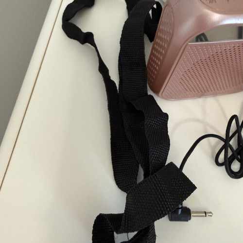 Φορητός ενισχυτής φωνής Hi-Fi 8W με headset μικρόφωνο, ροζ
