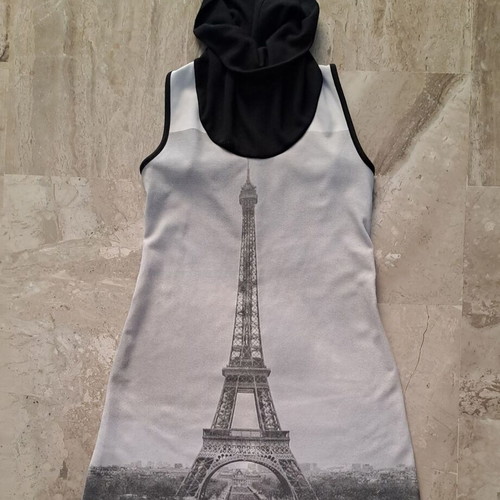 Le Vertige women's dress medium black and gray like new