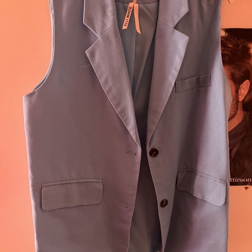 Sleeveless Vest Elli White like new, turquoise, size L