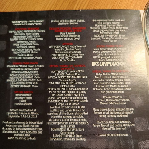Scorpions Live Concert CD in Athens 2013, like new