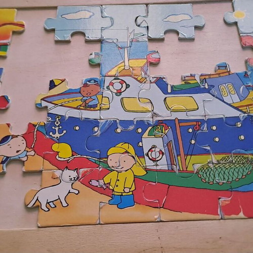 Wooden puzzles used, pack of six, missing pieces