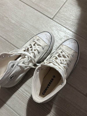 All star Converse used white boots size 40