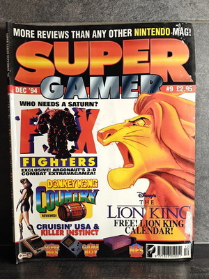 Super Gamer Issue 9 Vintage Gaming Magazine 1994 used