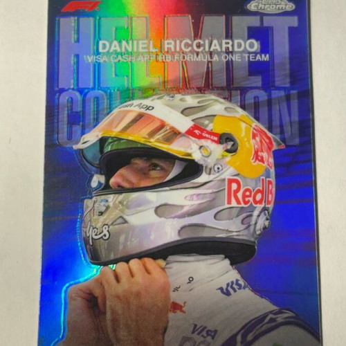 2024 Topps Chrome Formula 1 Helmet Collection Daniel Ricciardo like new
