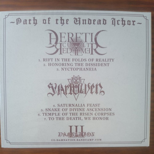 Heretic Cult Redeemer/Svartulven Path of the Undead Ichor Split CD new