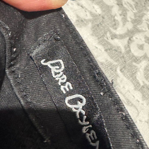 Black jeans with rips like new, size M