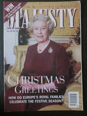 Majesty magazine Queen Elizabeth December 2001