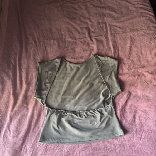 Pull & Bear matching grey set like new, crop top L and skirt M