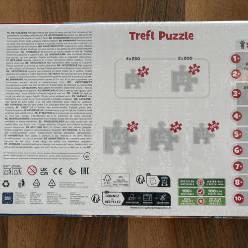Trefl puzzle set new with Mickey Mouse and animal themes