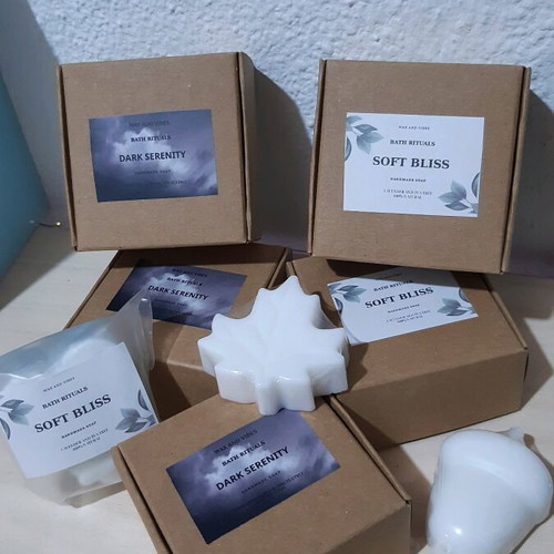 Handcrafted vegan soap with lavender and tea tree, like new