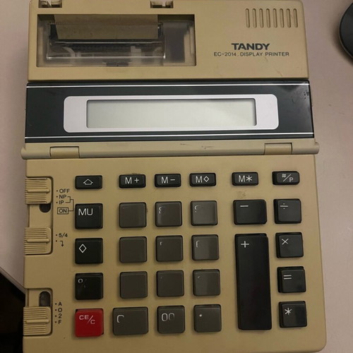 Tandy EC-2014 Display Printer used digital calculator with printer