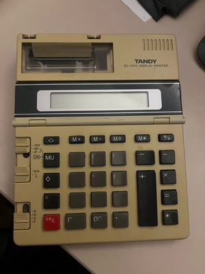 Tandy EC-2014 Display Printer used digital calculator with printer