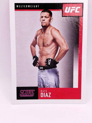 2021 Panini Chronicles Score UFC Nate Diaz Pink Parallel card like new
