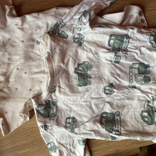 Baby rompers and long-sleeve shirt like new, sizes 6-12 months