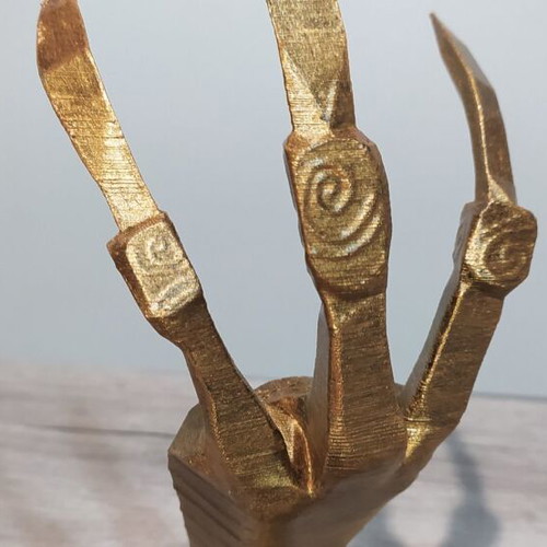Skyrim Golden Dragon Claw Figure 3D printed, 20 cm, hand painted, new