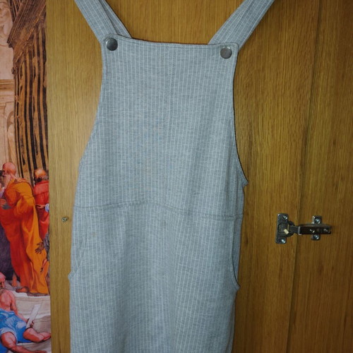 Bershka salopette, grey, XS