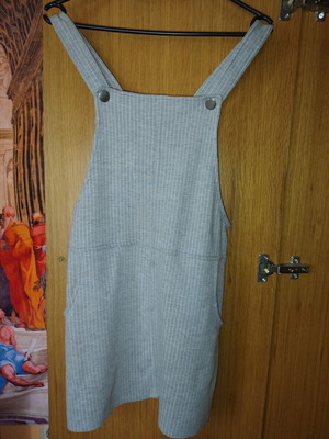 Bershka salopette, grey, XS