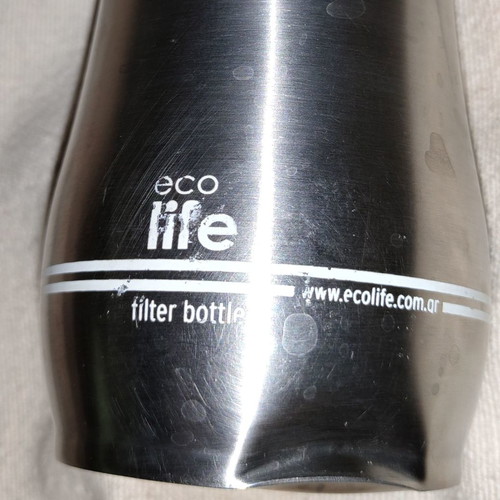 Μεταλλικό μπουκάλι θερμός Eco Life μεταχειρισμένο με φίλτρο άνθρακα 750ml