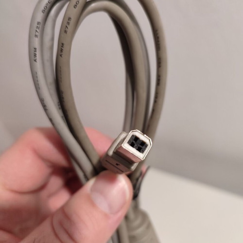 Usb Type B cable used, Type A to Type B