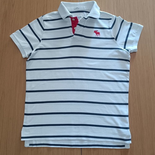 Abercrombie & Fitch Muscle Stripes Polo Shirt XXL like new