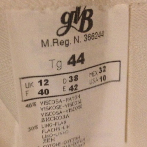 White Caractere dress No44 30% linen new