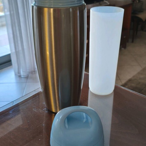 Chicco thermos used with plastic container for baby bottle