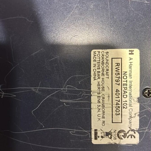 Soundcraft Notepad 102 mixer used, compact audio mixer