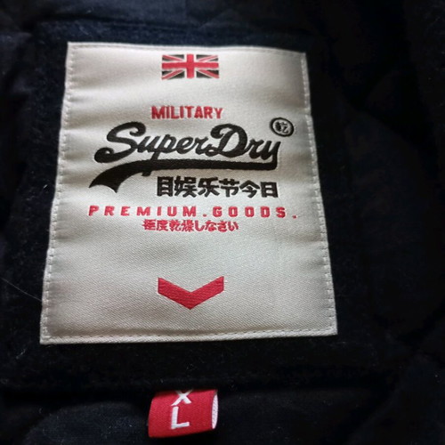 Superdry coat like new, size XL slim fit