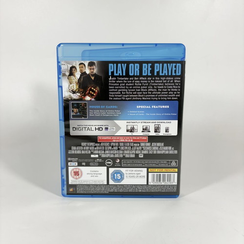 Runner Runner Blu-Ray like new with English subtitles