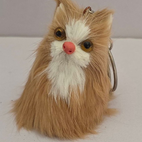 Vintage cat keychain