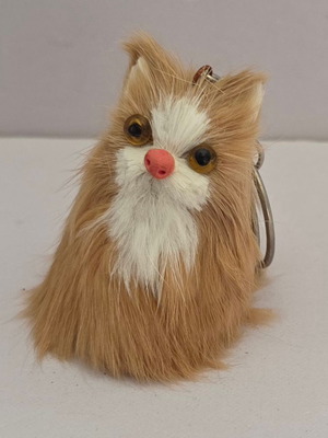 Vintage cat keychain