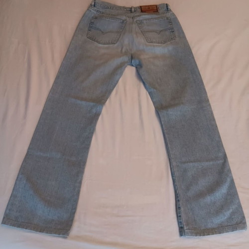 Diesel Industry unisex high-waisted jeans used, faded, blue, 100% cotton