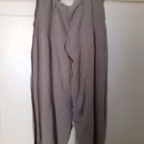 Salvari like new 100% viscose pants grey and beige sizes L and XL