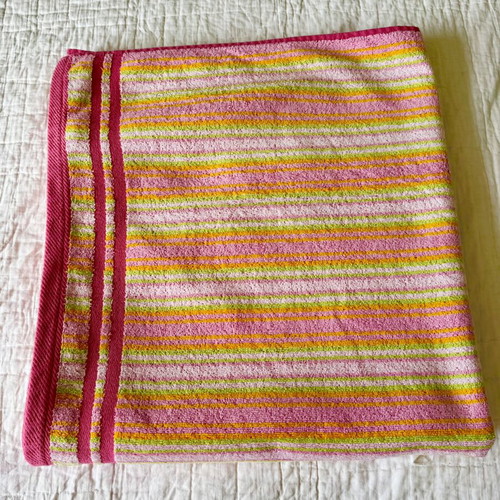 Vintage Michèle Sinai Beach Towel like new, 100% cotton, 84x160cm