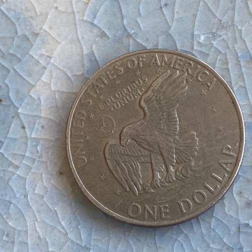 United States Dollar Eisenhower 1972 used, collectible coin