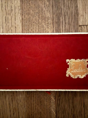 Loubier paper collectible pastry box used