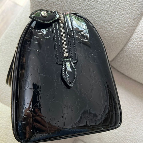 Dior Boston Bag Oblique Monogram like new, black handbag