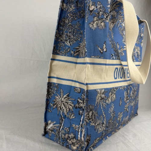 Dior Dioriviera τσάντα ώμου, μπεζ και μπλε
