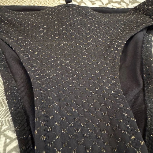 Bikini set like new, 2 pieces, black and blue, Kiabi