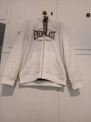 Everlast hooded jacket like new, white, size L