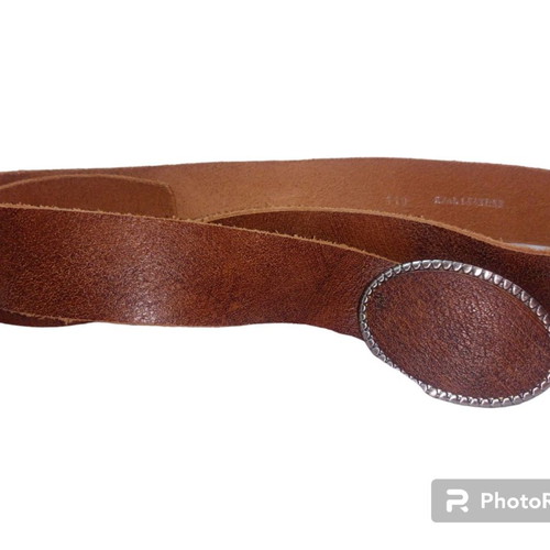 Leather belt used brown 110 cm