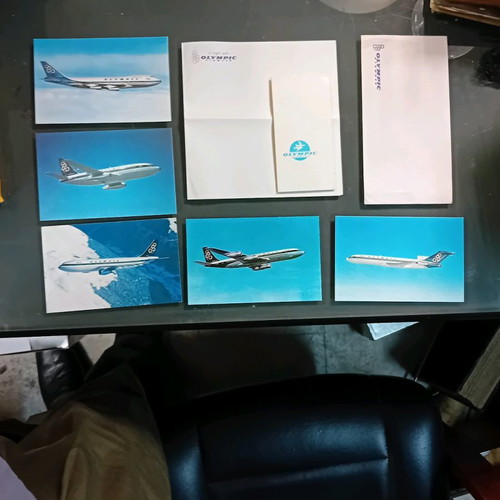 Olympic Company stationery used, set with cards and envelope