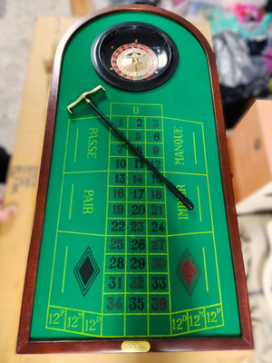 Didatto Wooden Roulette Set 95cm like new, complete with accessories